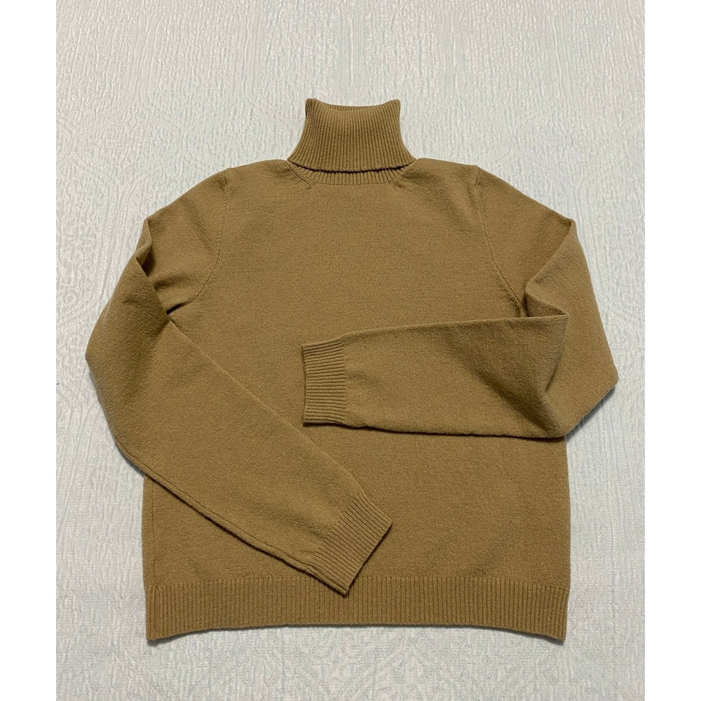 Alpha Massimo Rebecchi Turtleneck Sweater‎ Tan Brown Size Approx S Cropped